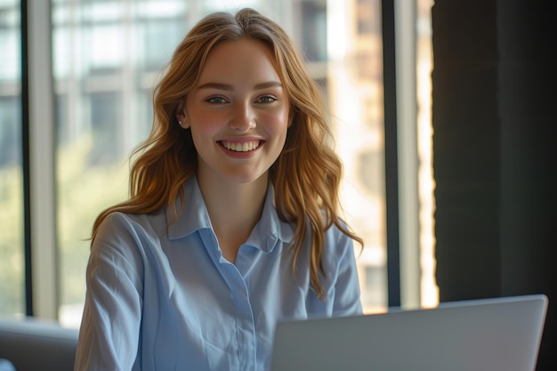 SunKissed Success Businesswoman Embraces Evening Glow