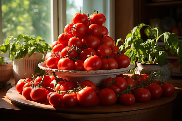Sunlit Tomato Symphony Bliss na białym tle Fotografia soku pomidorowego