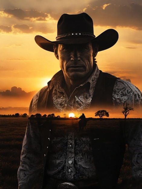 Zdjęcie sunset cowboy