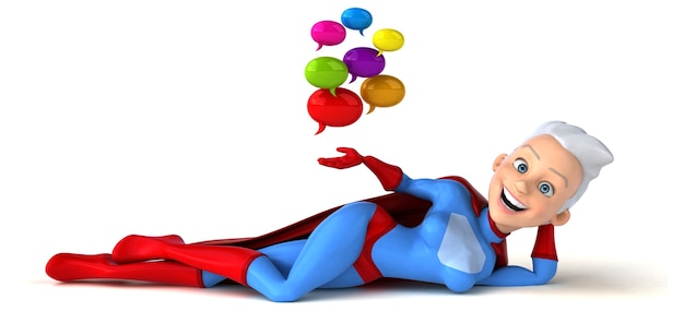 Super kobieta ilustracja