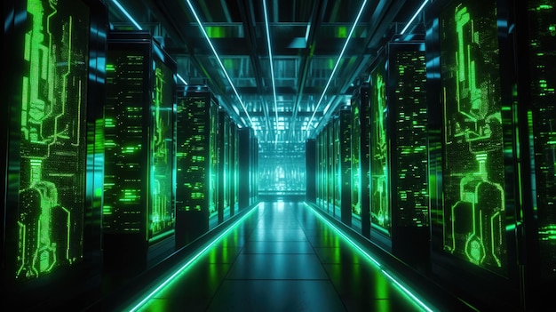 Superkomputer Przetwarza Skomplikowane Dane Z Prędkością Błyskawicy Za Pomocą Zaawansowanej Technologii