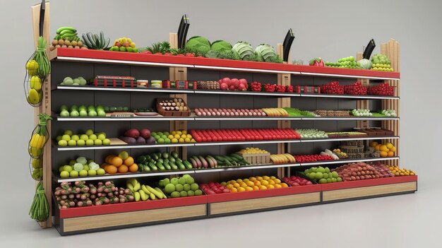 Supermarket Display Gondola podwójna strona ar 169 v 6 Job ID 9735c21b39784b62b52b9be434984018