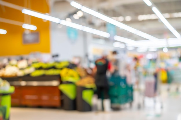 Supermarket Rozmazane Tło Z Bokeh