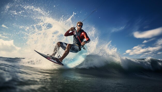 Surf, kitesurf, paracykling, sesja zdjęciowa w akcji, fotografia sportowa