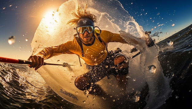 Zdjęcie surf, kitesurf, paracykling, sesja zdjęciowa w akcji, fotografia sportowa