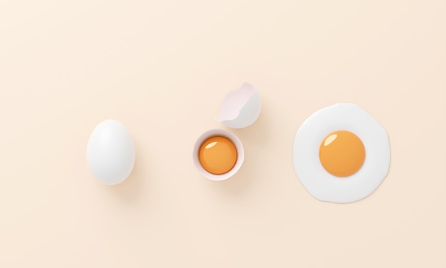 Surowe świeże jaja kurze Zbliżenie makro