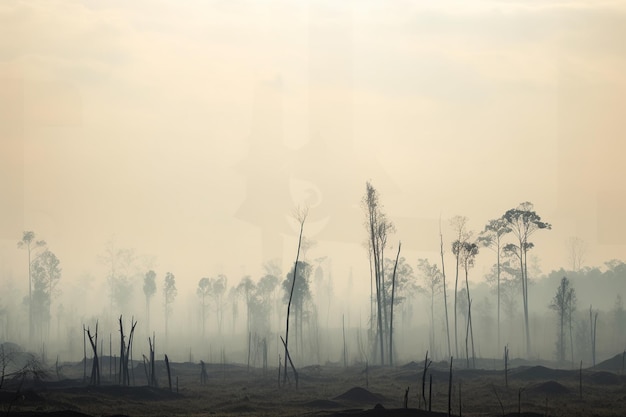 Surowy obraz wpływu wylesiania