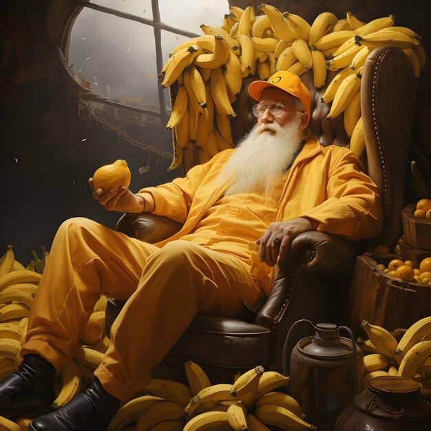 surrealizm człowiek i banan