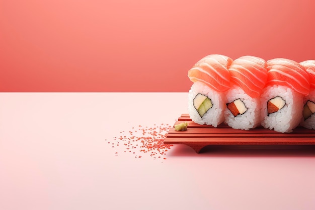 sushi i miejsce na kopię