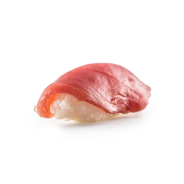 Sushi Nigiri Różne Typy Na Białym Tle.