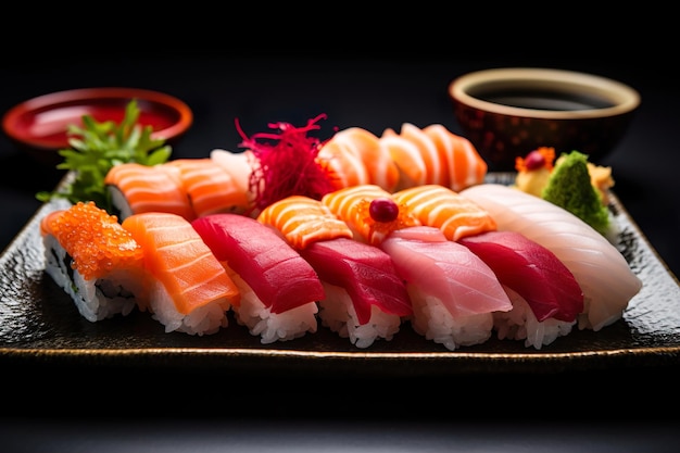 Sushi z łososiem Generative Ai