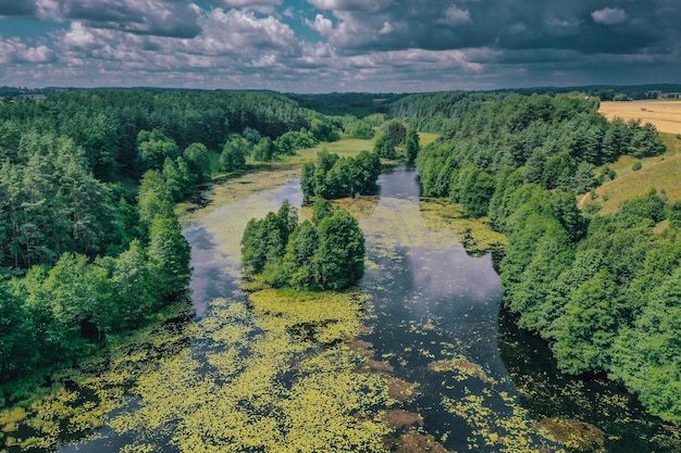 Suwalski Park Krajobrazowy Suwalszczyzna Tapeta Piękny krajobraz leśna dolina rzeki