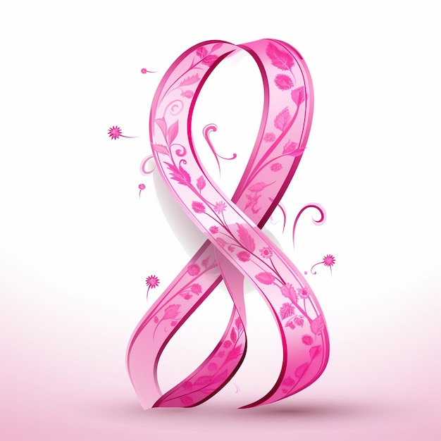 Świadomość o raku piersi przezroczysta liliowa wstążka różowa wstążka sprawdza wstążka xmas