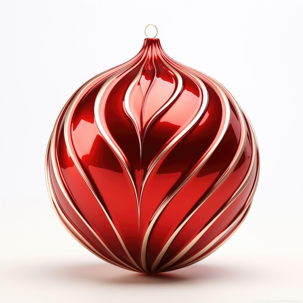 Świąteczna bauble na białym tle świąteczna piłka clipart