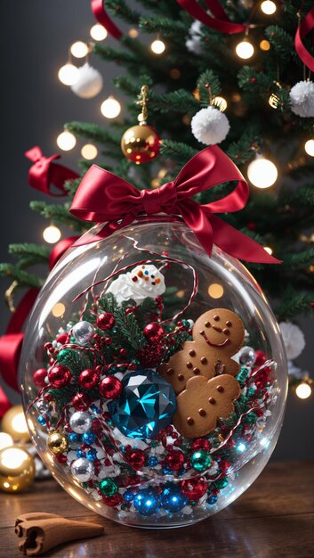 Zdjęcie Świąteczna szklana piłka