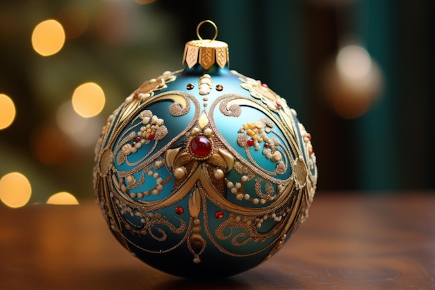 Świąteczna wspaniałość Zapierająca oddech zbliżenie świątecznego balu