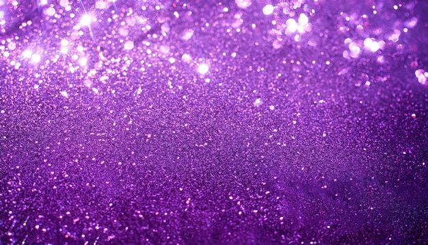 Świąteczne fioletowe tło z błyszczy lekką wakacyjną koncepcją