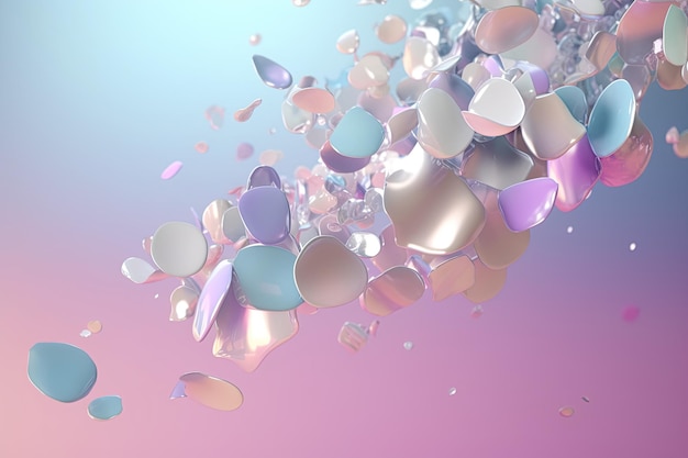 Świąteczne konfetti gradientowe pastelowe tło
