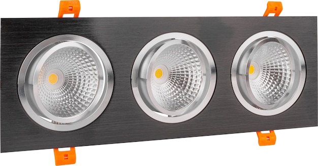 Światło Led Cob Płaski Panel świetlny Led Na Białym Tle Oświetlenie Led Typu Downlight