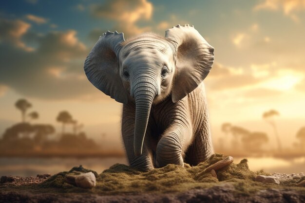 Zdjęcie Światowe dni słoni koncepcja