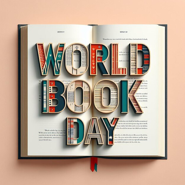 Światowy Dzień Książki napis przed książką
