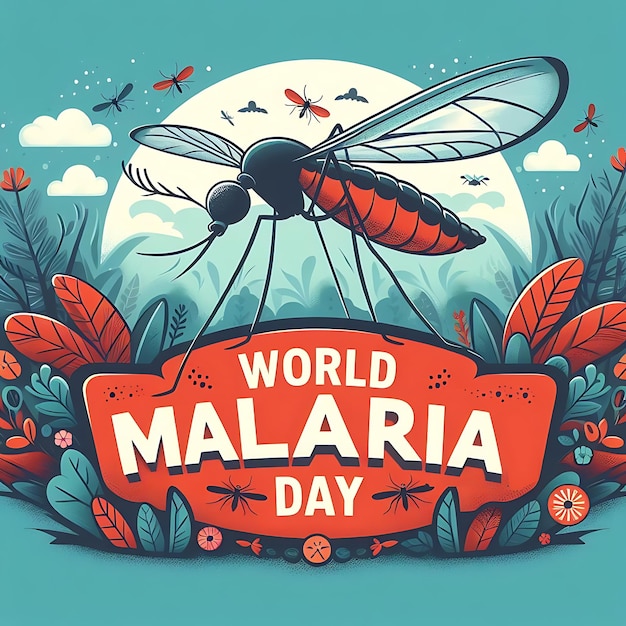 Światowy Dzień Malarii Wektorowej: Plakat największego na świecie Dnia Komarów