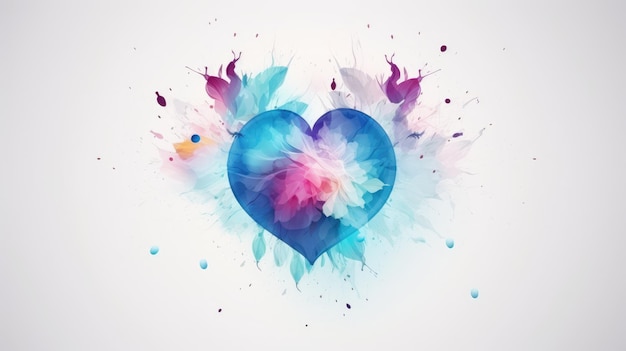 Światowy Dzień Serca Banner Choroby sercowo-naczyniowe ludzi Serce jako znak miłości Generatywna sztuczna inteligencja