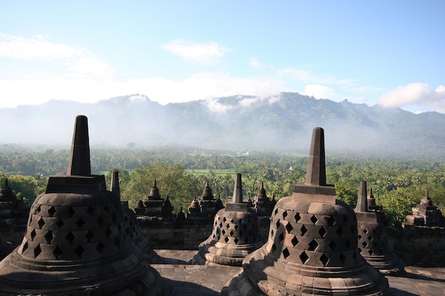 Świątynia Borobudur w Yogyakarcie w Indonezji