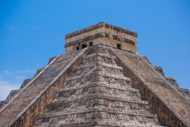 Świątynia Piramida Kukulcan El Castillo Chichen Itza Jukatan Meksyk Cywilizacja Majów