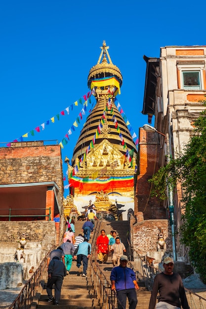 Świątynia Swayambhunath w Katmandu Nepalu