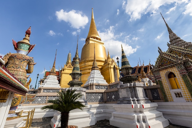 Świątynia Szmaragdowego Buddy Lub świątynia Wat Phra Kaew, Bangkok, Tajlandia