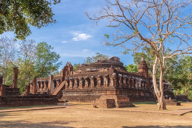 Świątynia Wat Chang Rob w Kamphaeng Phet Historyczny Park Światowego Dziedzictwa UNESCO