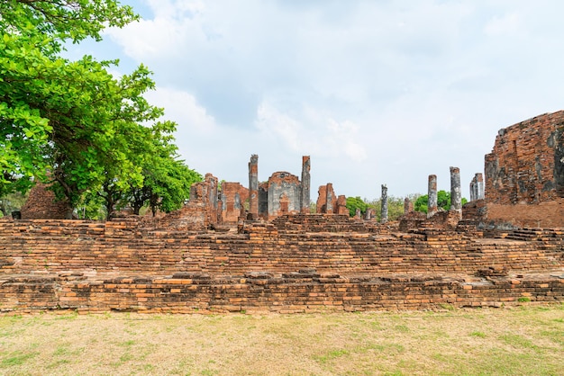 Świątynia Wat Phra Sri Sanphet w rejonie Parku Historycznego Sukhothai, wpisanego na Listę Światowego Dziedzictwa UNESCO w Ayutthaya, Tajlandia