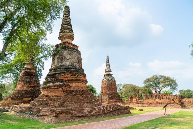 Świątynia Wat Phra Sri Sanphet W Rejonie Parku Historycznego Sukhothai, Wpisanego Na Listę światowego Dziedzictwa Unesco W Ayutthaya, Tajlandia