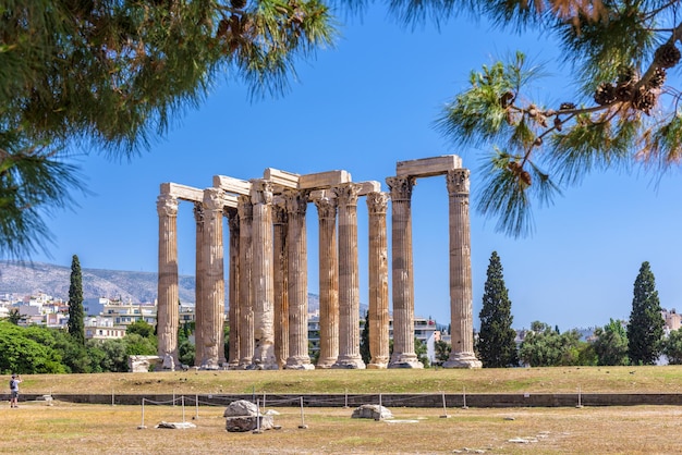 Świątynia Zeusa Olimpijskiego Ateny Grecja