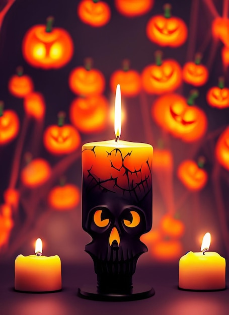 Zdjęcie Świeca halloween