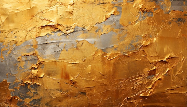 świecąca złota farba na ścianie generatywna sztuczna inteligencja