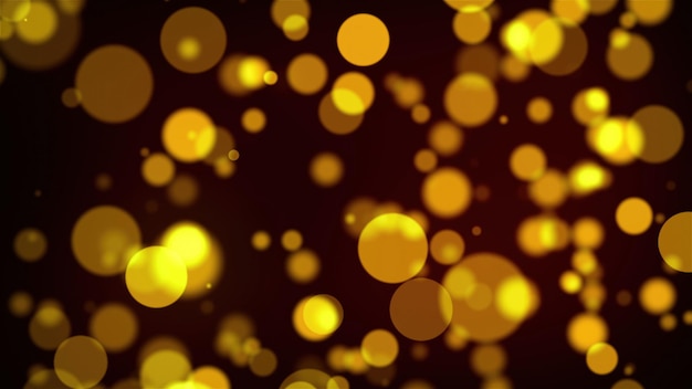 Świecące złote cząsteczki efekt piasku renderowania 3d