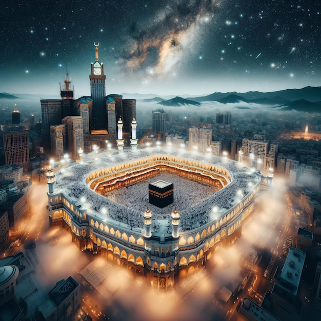 Święta Kaaba w Mekce w Arabii Saudyjskiej
