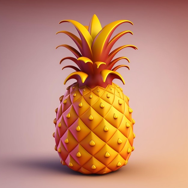 świetnie wyglądający ananas