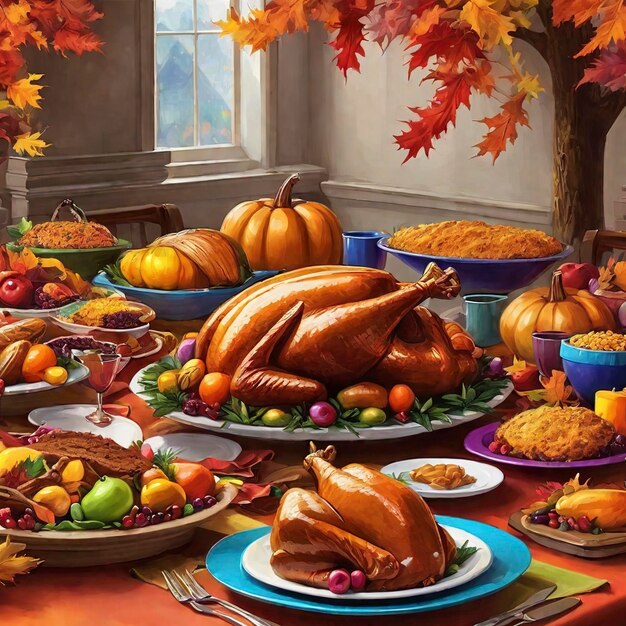 Święto Dziękczynienia i kolacja z indykiem