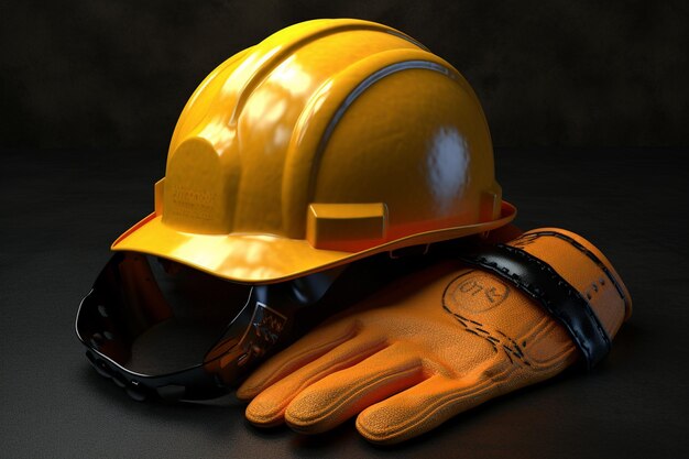 Święto pracy międzynarodowy dzień pracowników profesjonalne narzędzia praca zatrudnienie siła robocza żółte tło
