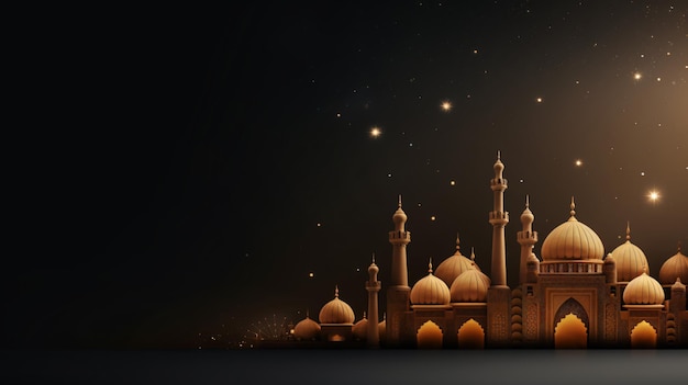 Święto Ramadanu w tle z La