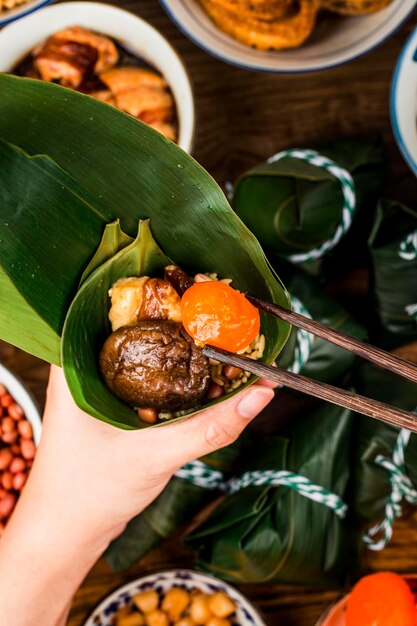 Święto Smoczych Łodzi Chińskie kluski ryżowe zongzi