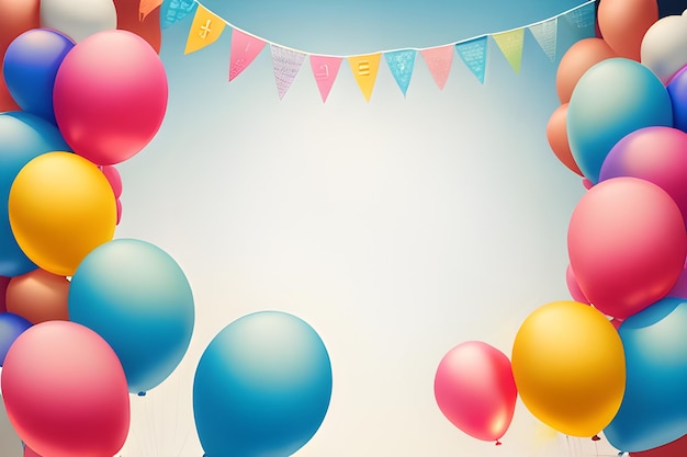 Święto urodzin z realistycznymi balonami