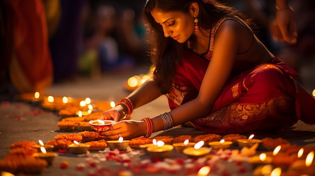 świętowanie festiwalu Diwali z rodziną