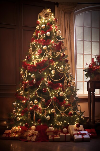 Świętowe dekoracje świąteczne Pomysły na Wesołe Święta i Szczęśliwy Nowy Rok Ilustracja wektorowa sezonu