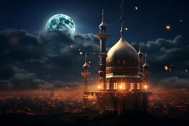 Świętowy blask Ramadanu Mubarak