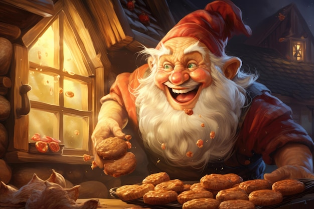 Świętuj człowieka Święty Mikołaj wesołe czerwone szczęśliwe Boże Narodzenie męski wieczór zimy Xmas Claus święto