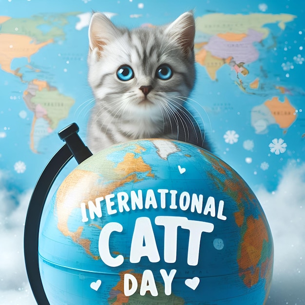 Zdjęcie Świętuj międzynarodowy dzień kotów na cześć naszych kotych przyjaciół na całym świecie